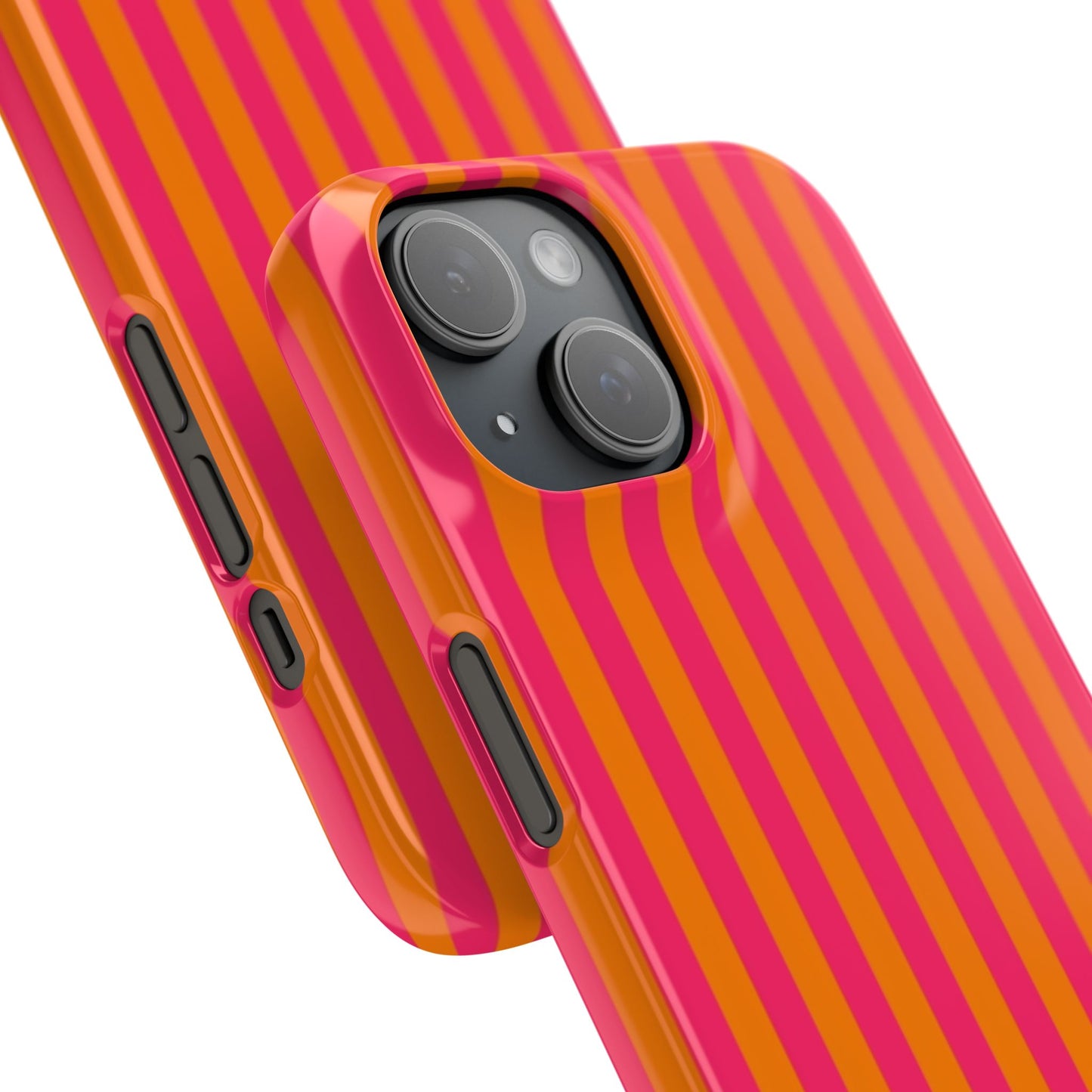 Striped Orange & Pink Case