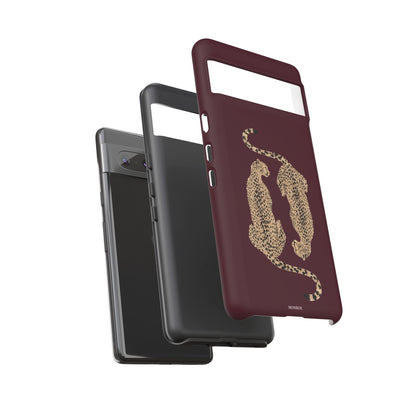 Burgundy Cheetah Tough Case