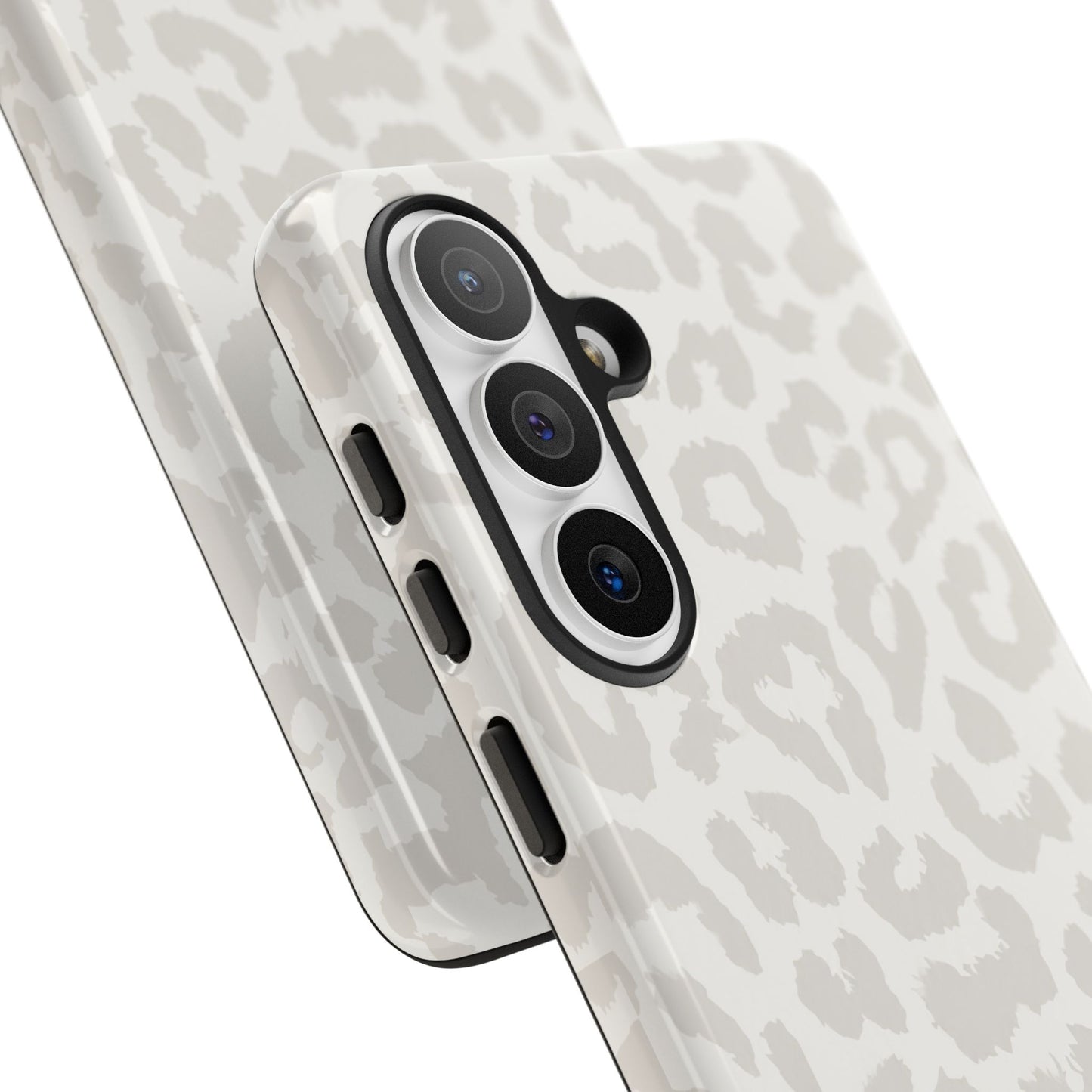 White Leopard Print Tough Case