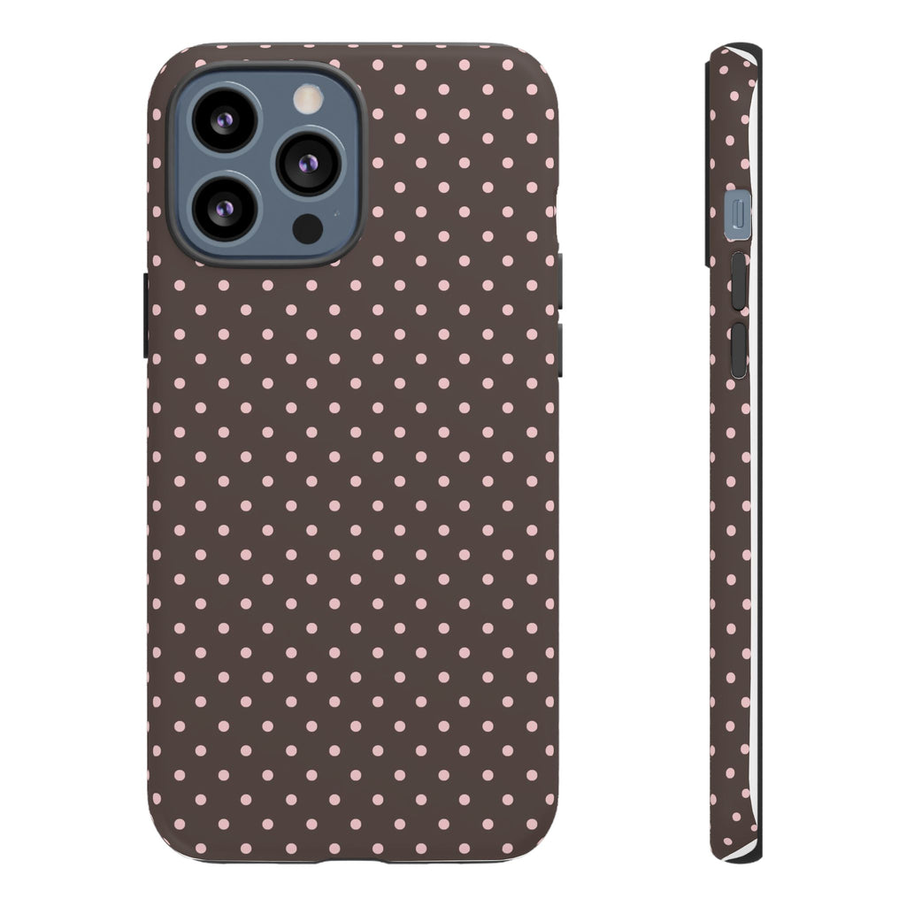 Brown Polka Phone Case
