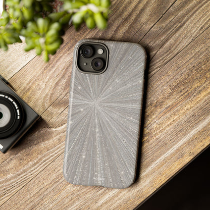 Sparkling Silver Burst Tough Case