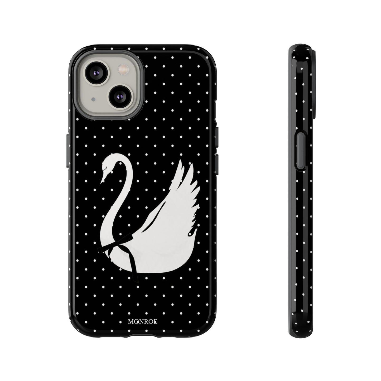 Black Swan Polka Dot Tough Phone Case