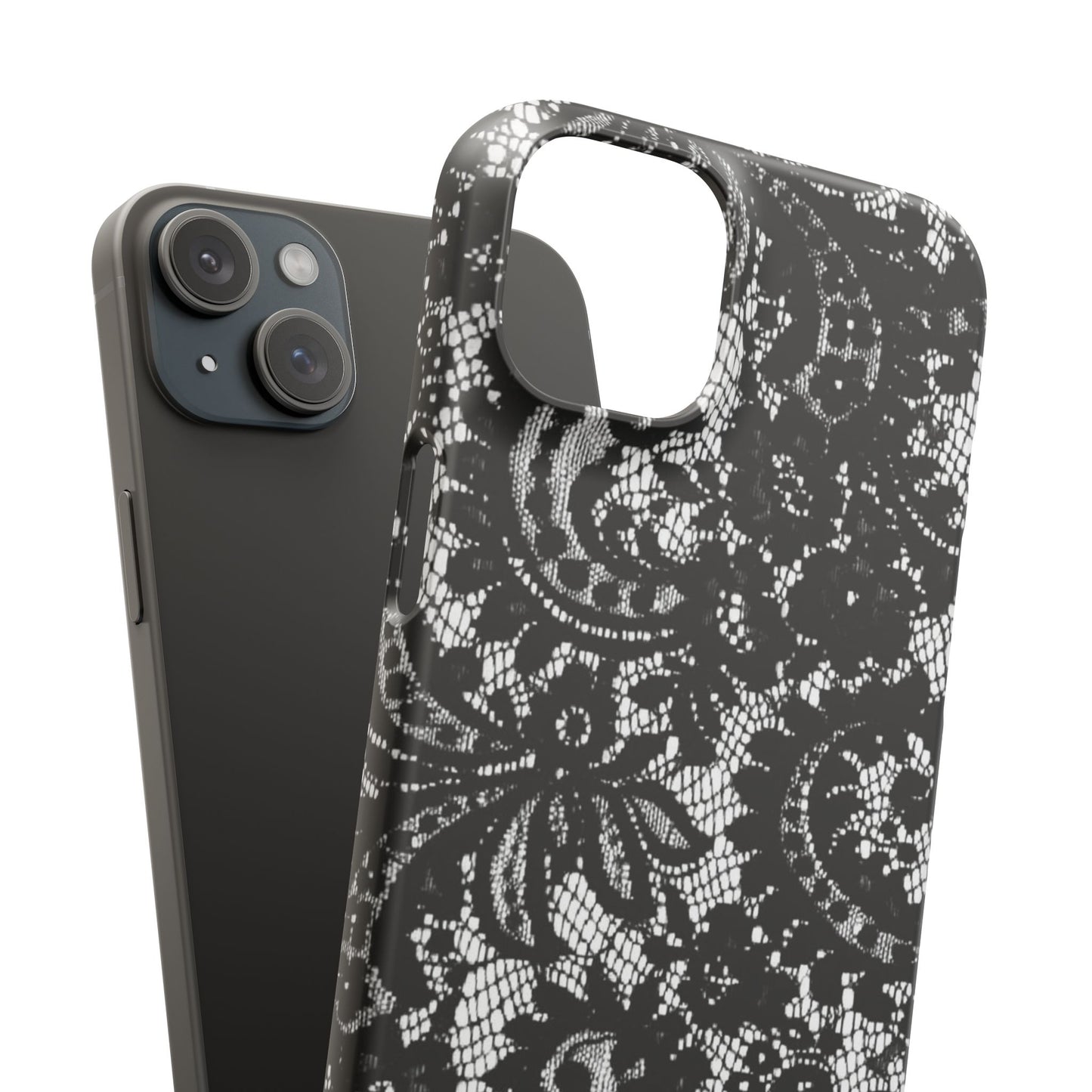Black Lace Elegant Pattern Case