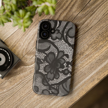 Black Floral Vintage Case