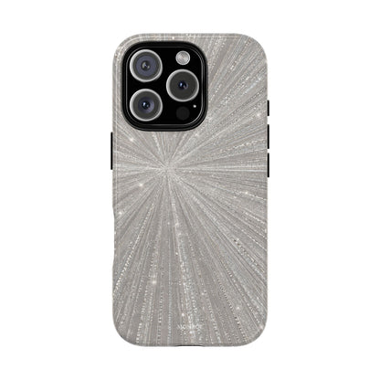 Sparkling Silver Burst Tough Case