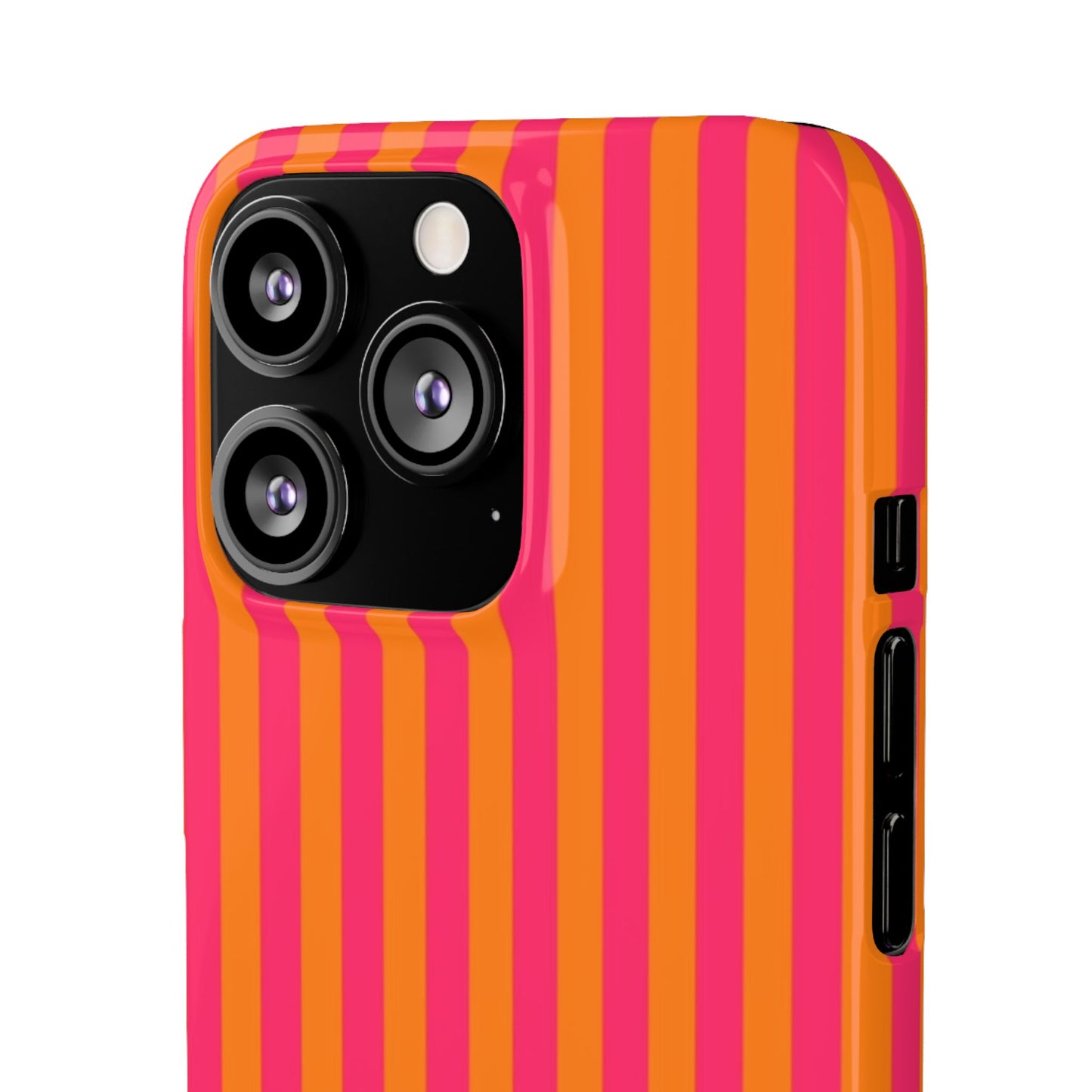 Striped Orange & Pink Case