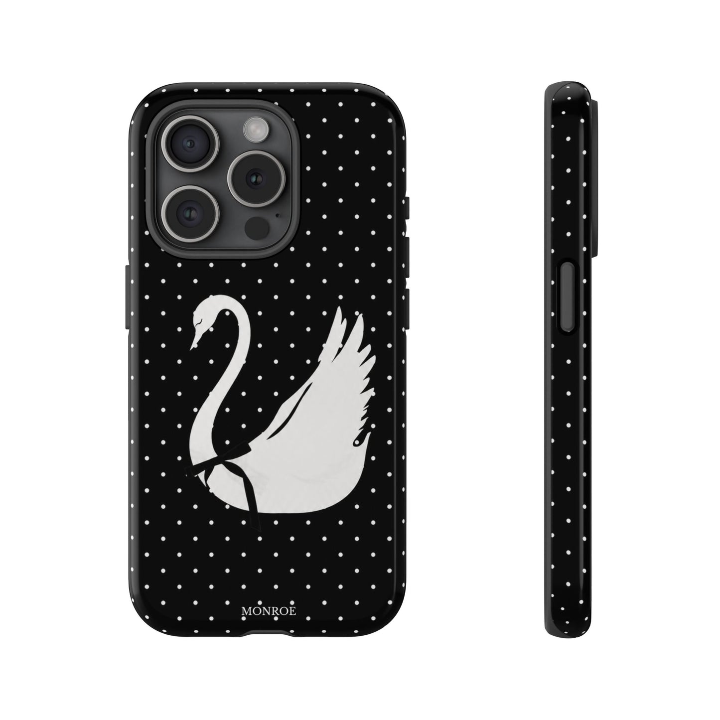 Black Swan Polka Dot Tough Phone Case