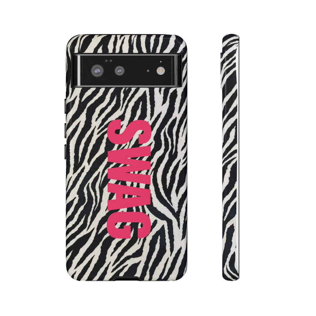 'SWAG' Zebra Print Tough Case