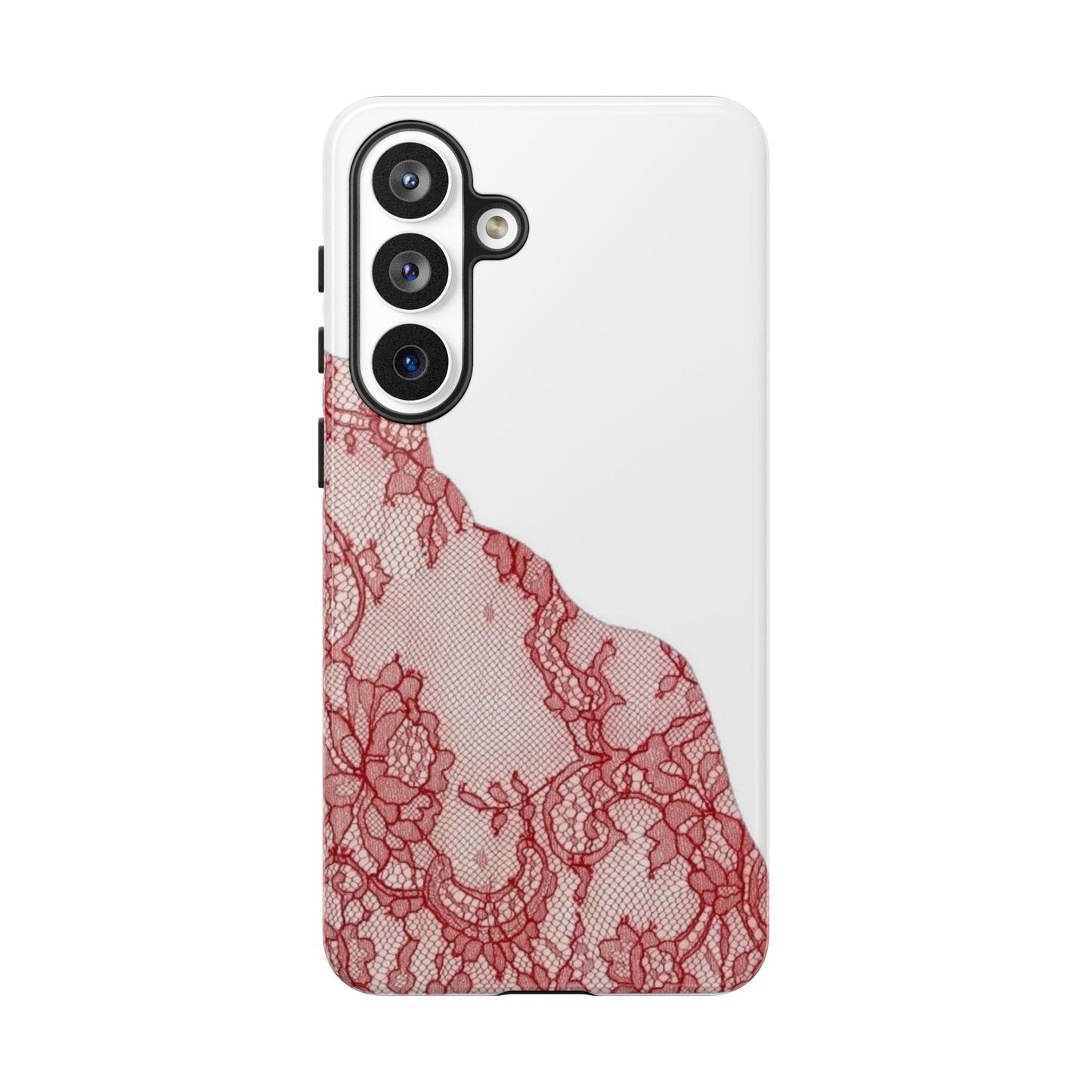 Red Lace Edge Tough Phone Case