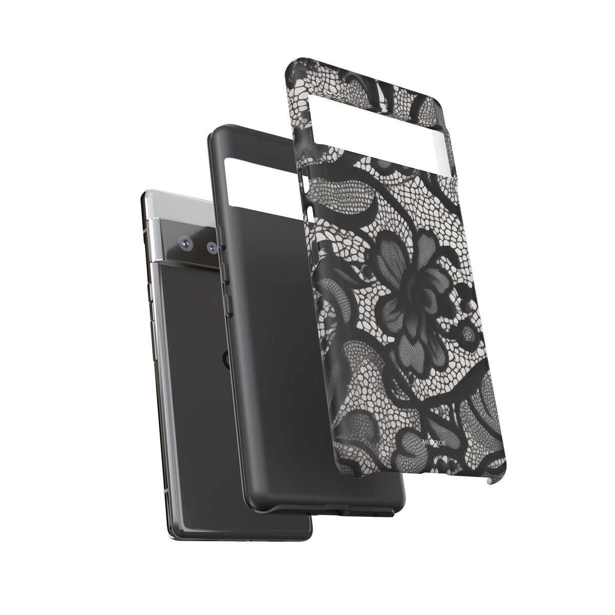 Black Floral Vintage Case