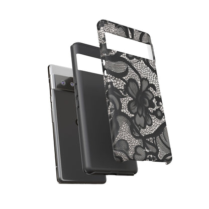 Black Floral Vintage Case