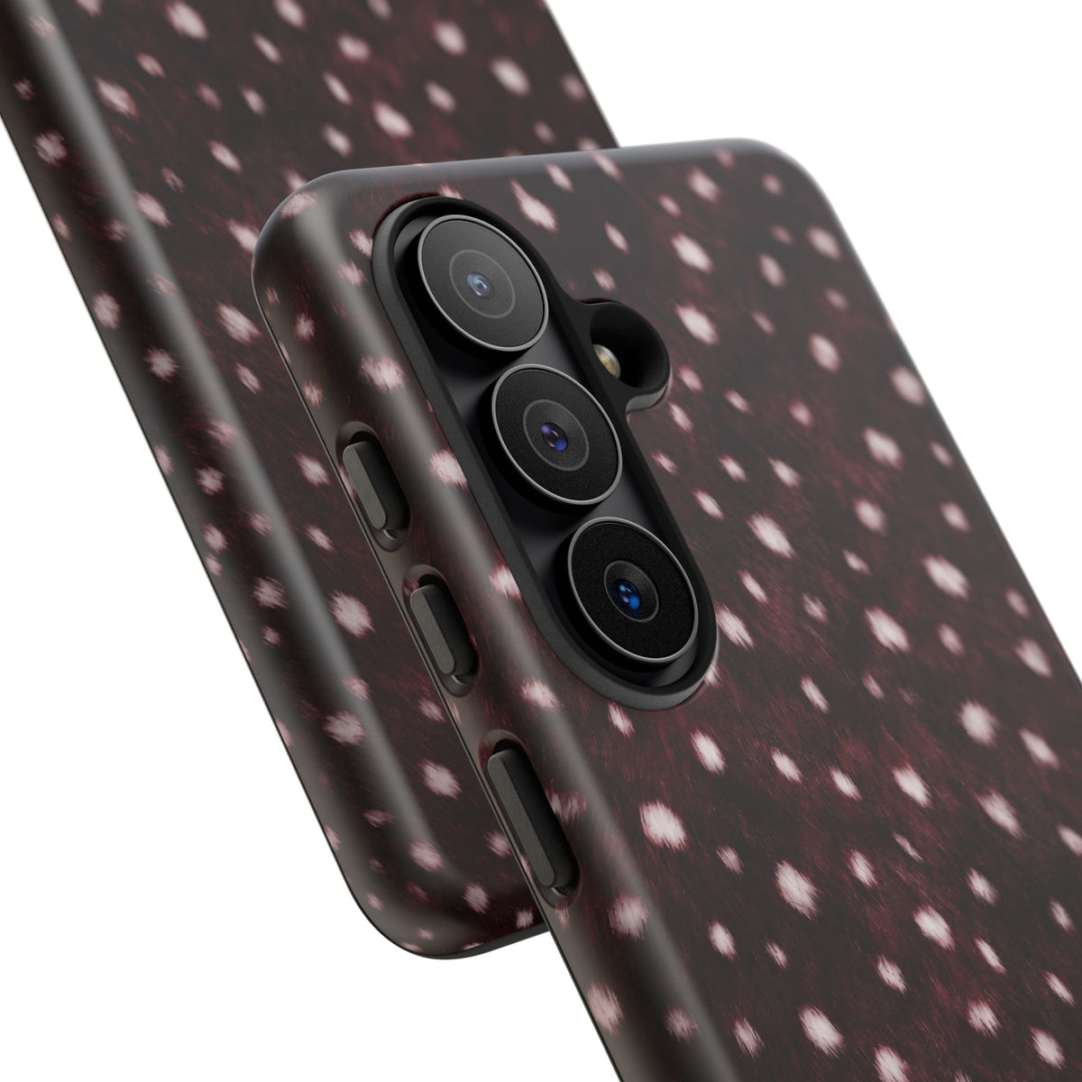Burgundy Spotted Fur Tough Case