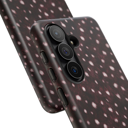 Burgundy Spotted Fur Tough Case