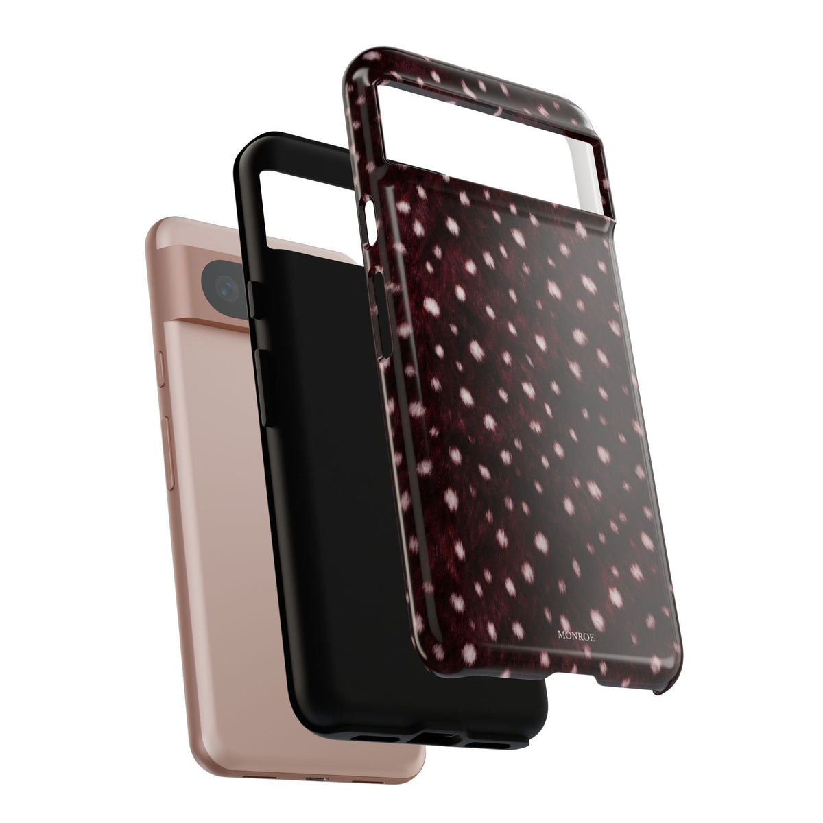 Burgundy Spotted Fur Tough Case