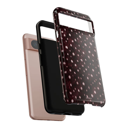 Burgundy Spotted Fur Tough Case