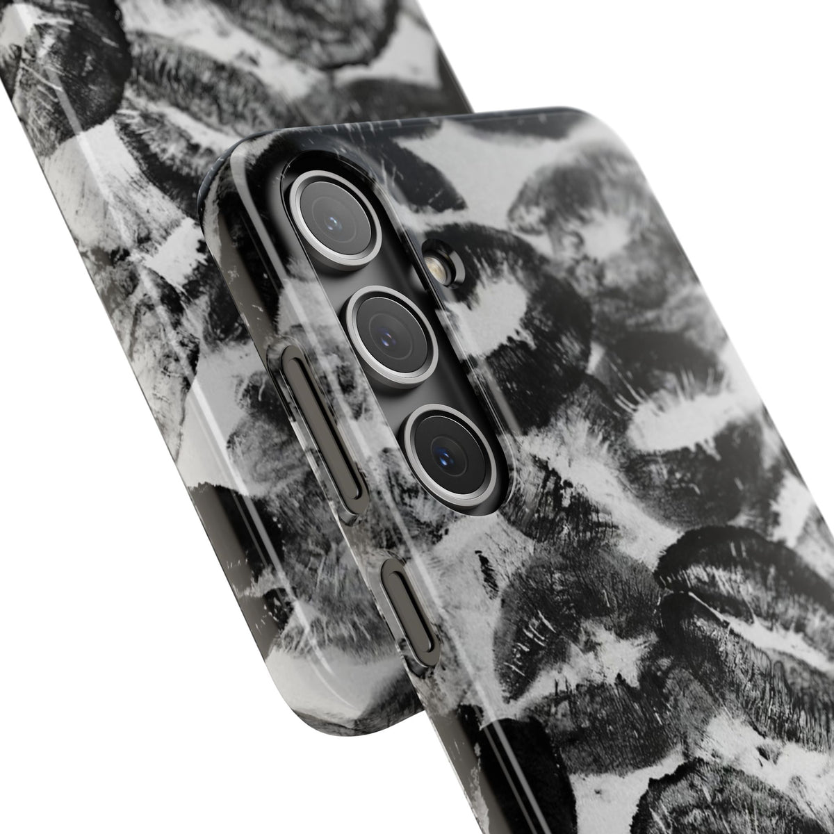 Black & White Kiss Print Case