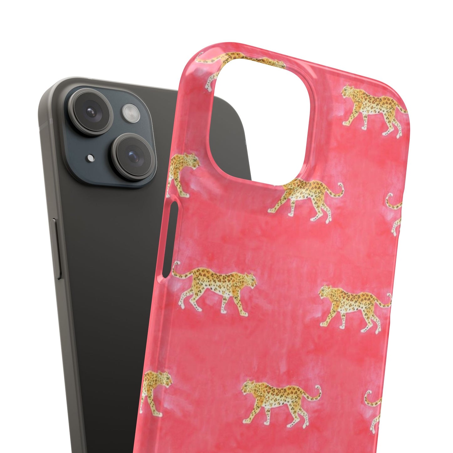 Pink Watercolor Leopard Case