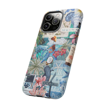 Tropical Beach Collage Tough Case