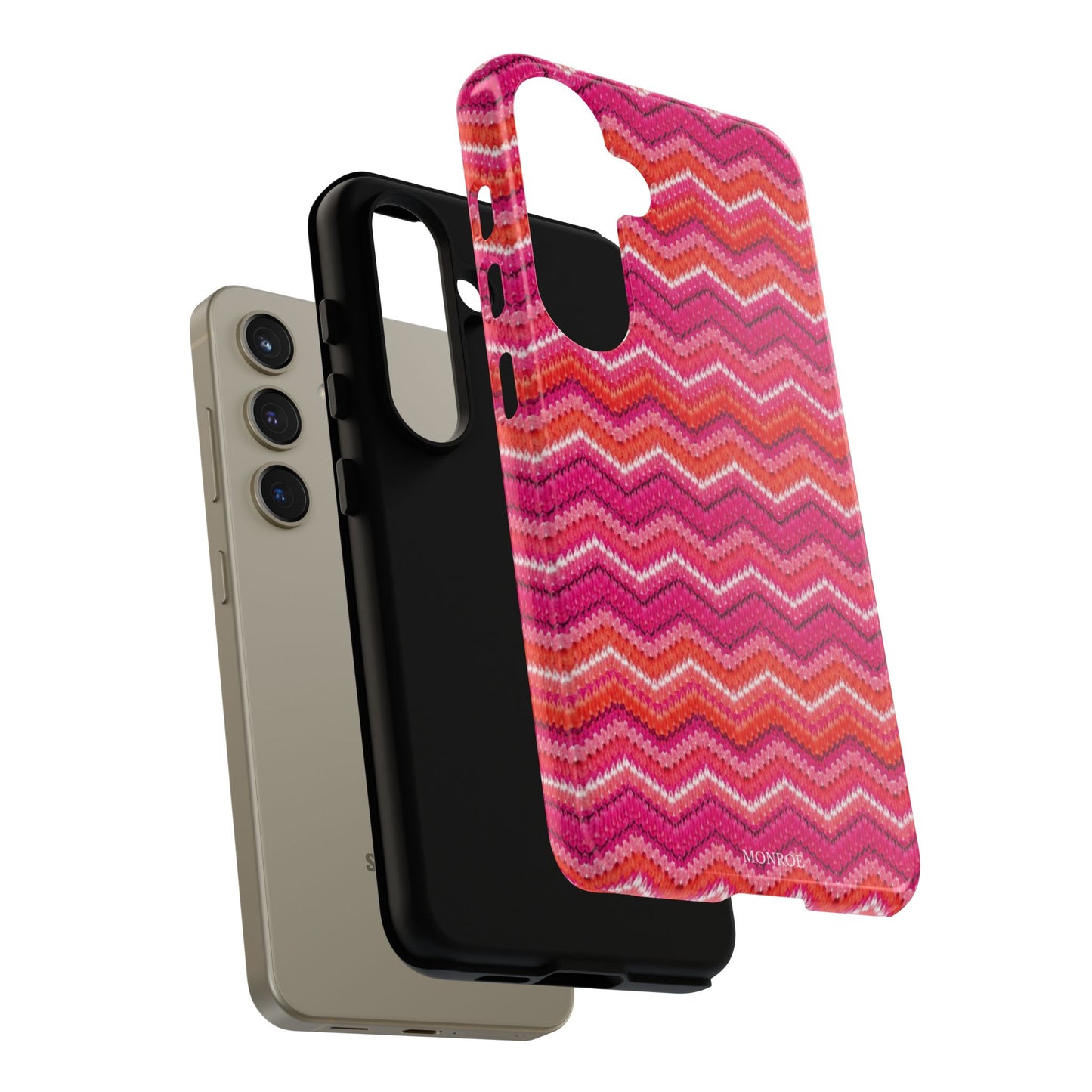 Pink Zigzag Tough Case