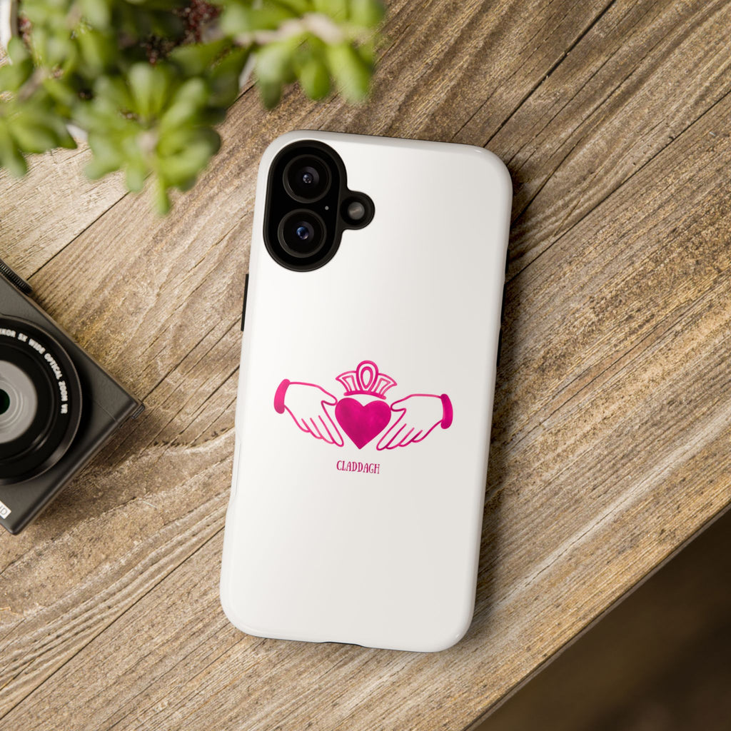 Pink Irish Claddagh Symbol Tough Phone Case