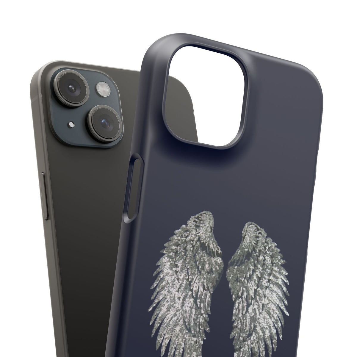 Navy Angel Wings Case