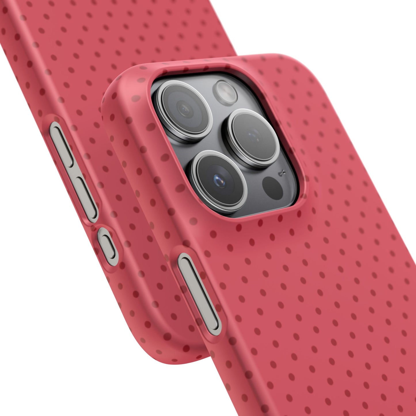 Coral Polka Dot Snap Phone Case