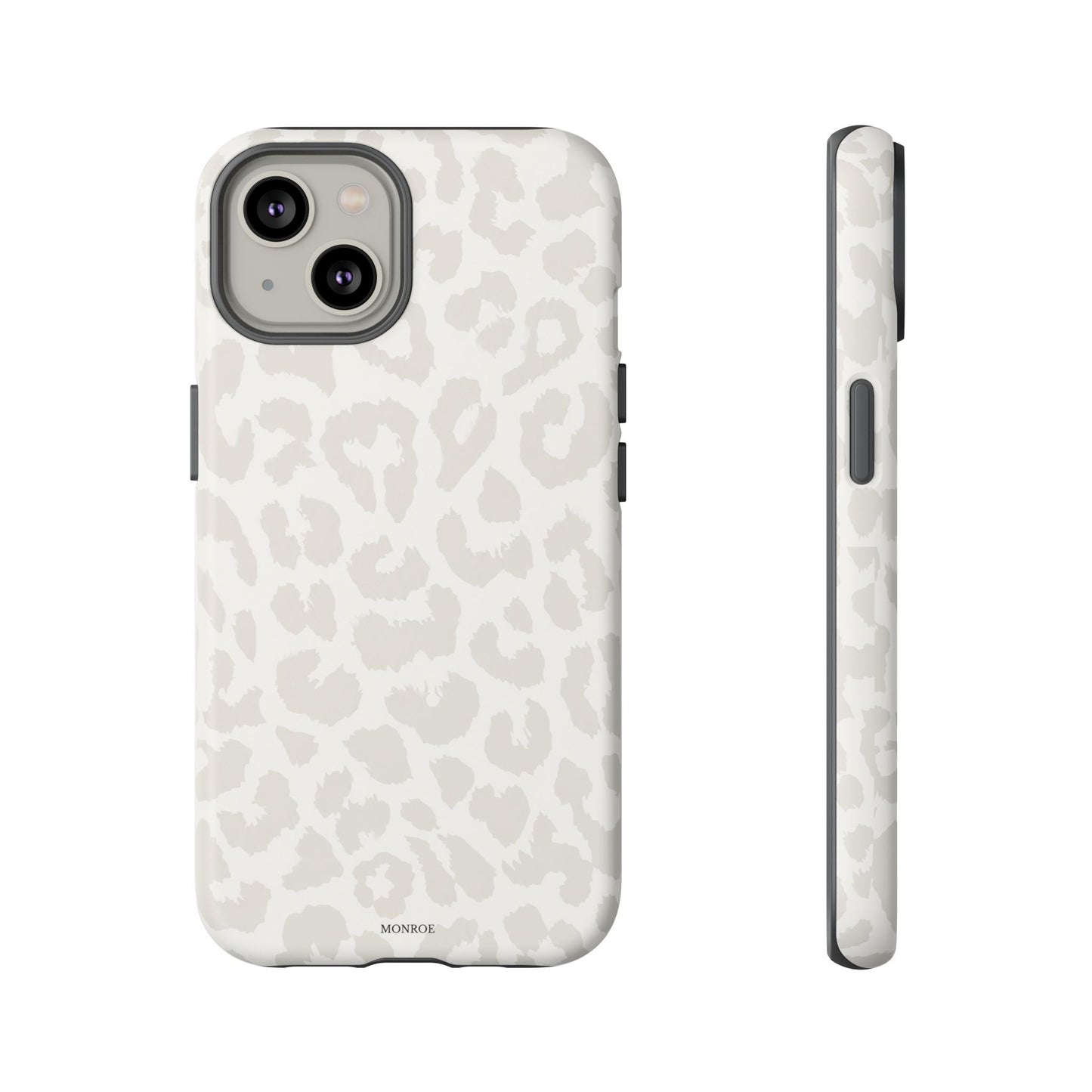White Leopard Print Tough Case