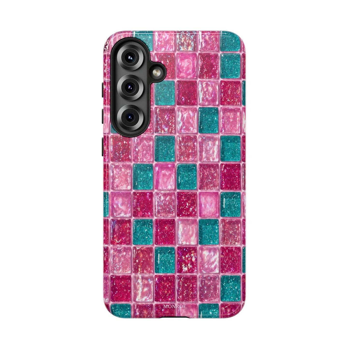 Pink Teal Mosaic Tough Case