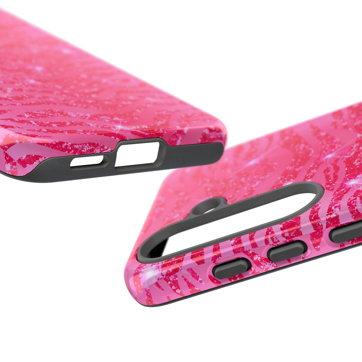 Pink Glitter Zebra Tough Case