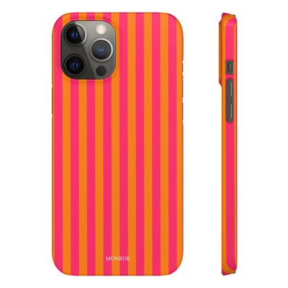 Striped Orange & Pink Case