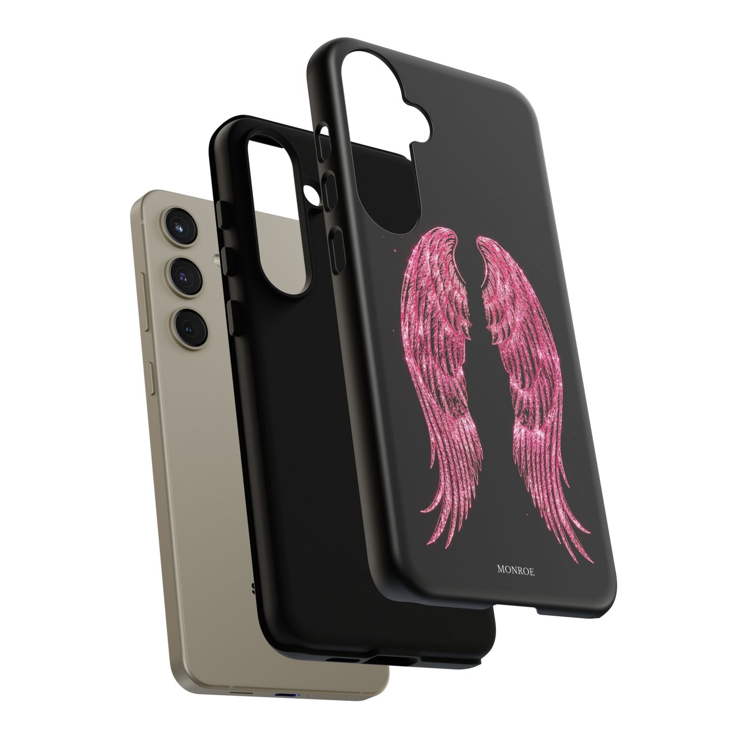 Pink Glitter Angel Tough Case