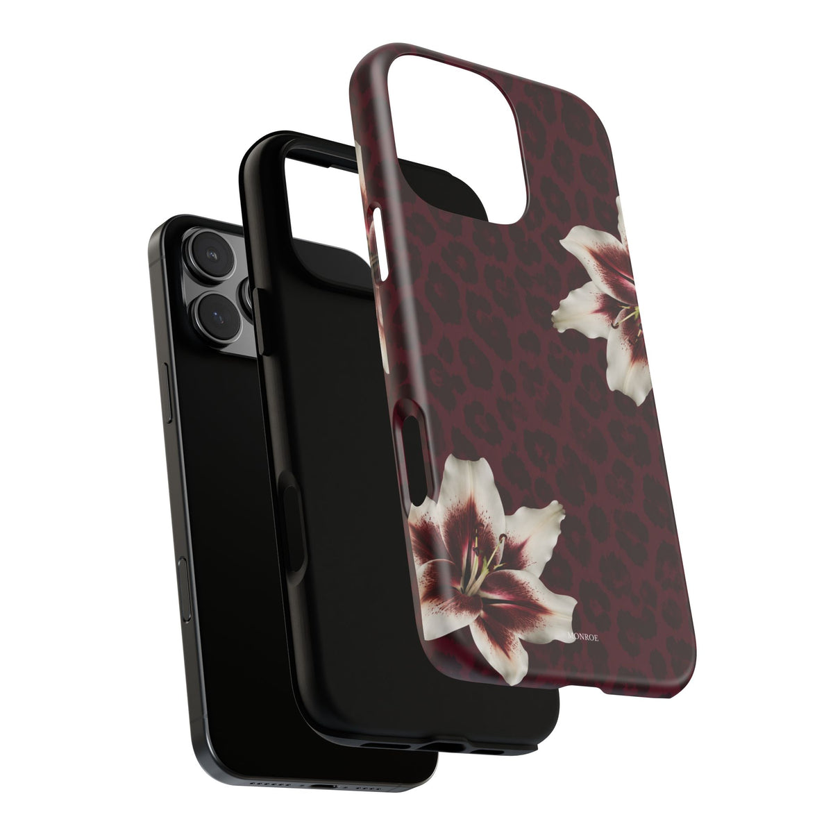 Burgundy Lily Leopard Tough Case