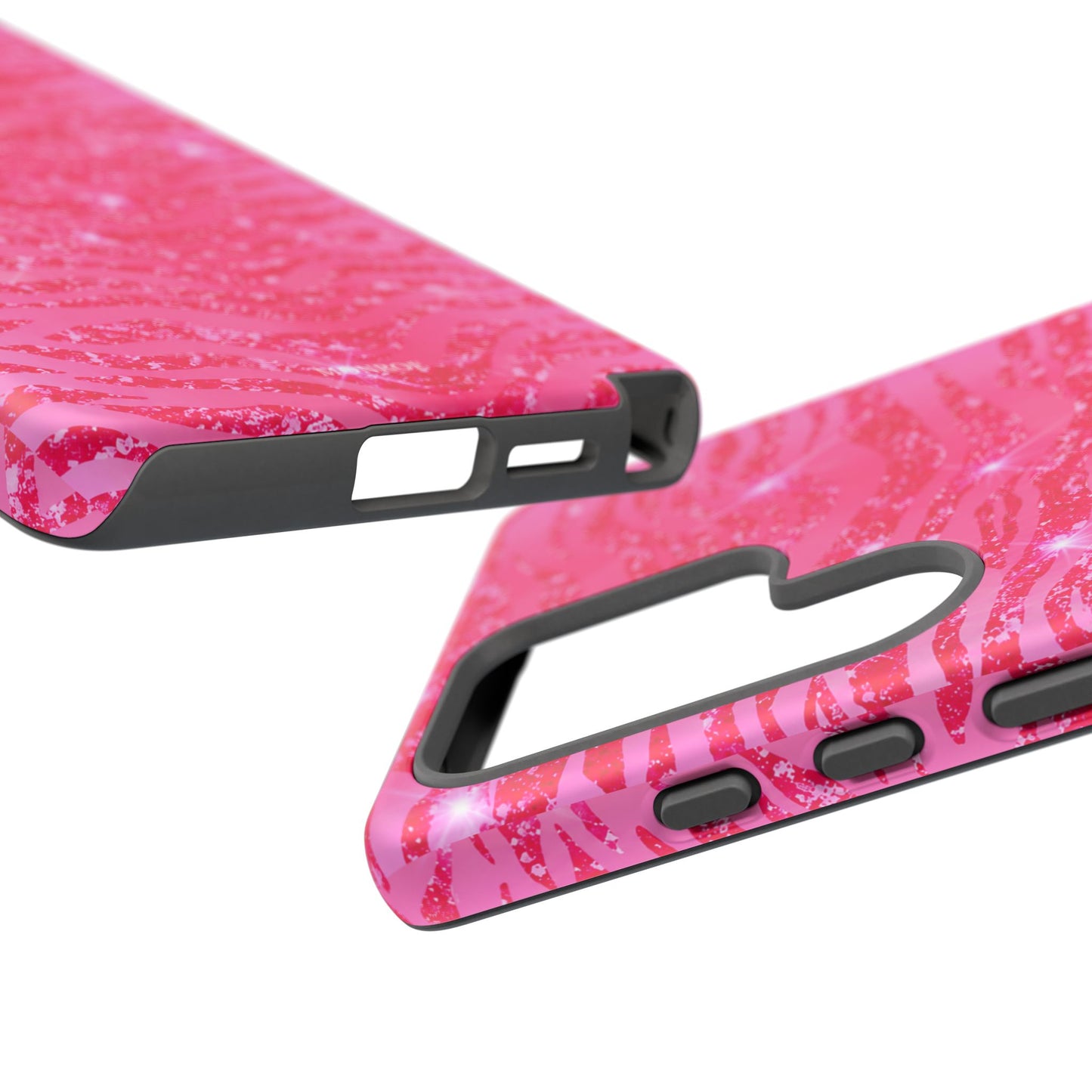 Pink Glitter Zebra Tough Case