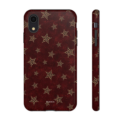 Burgundy Leopard Star Tough Case