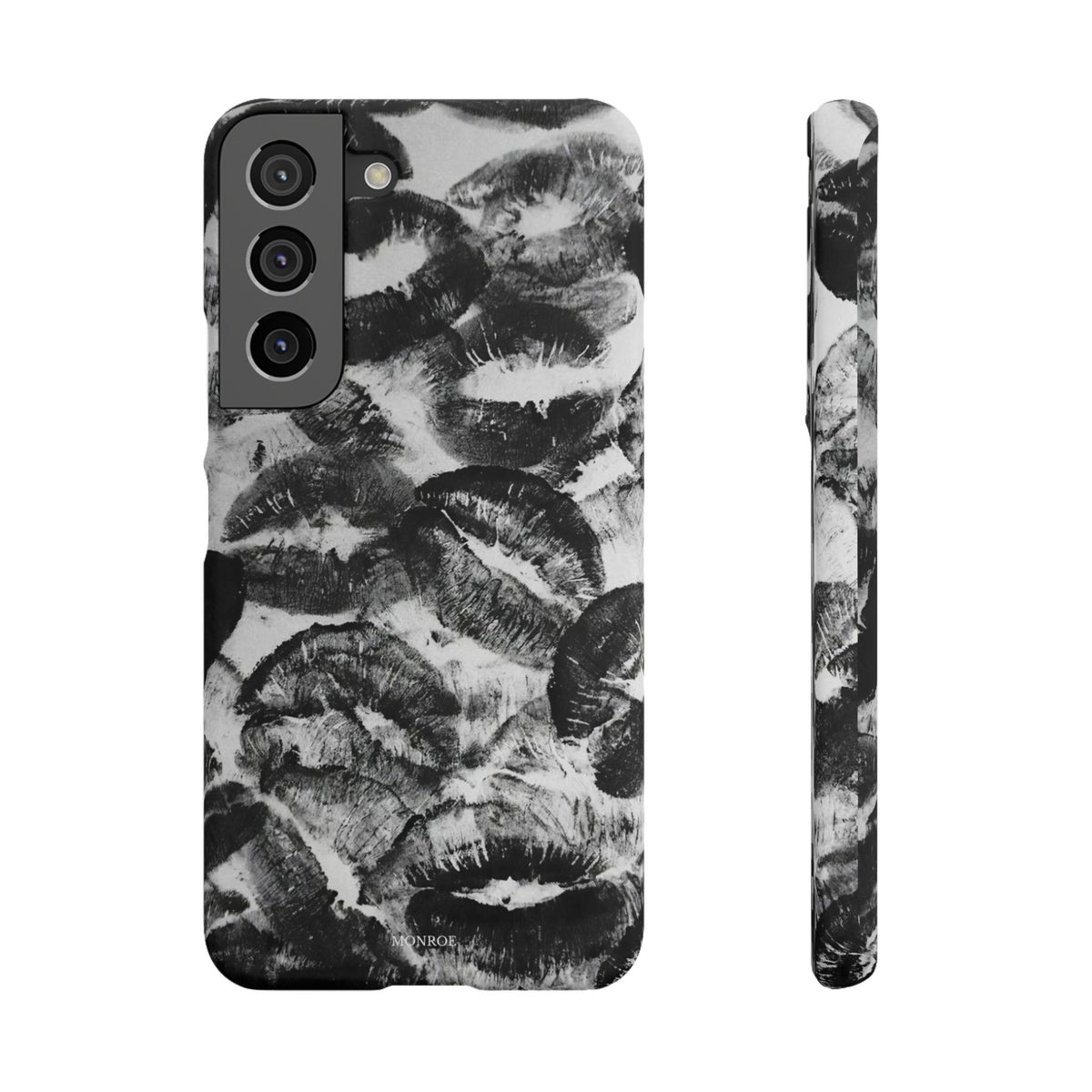 Black & White Kiss Print Case