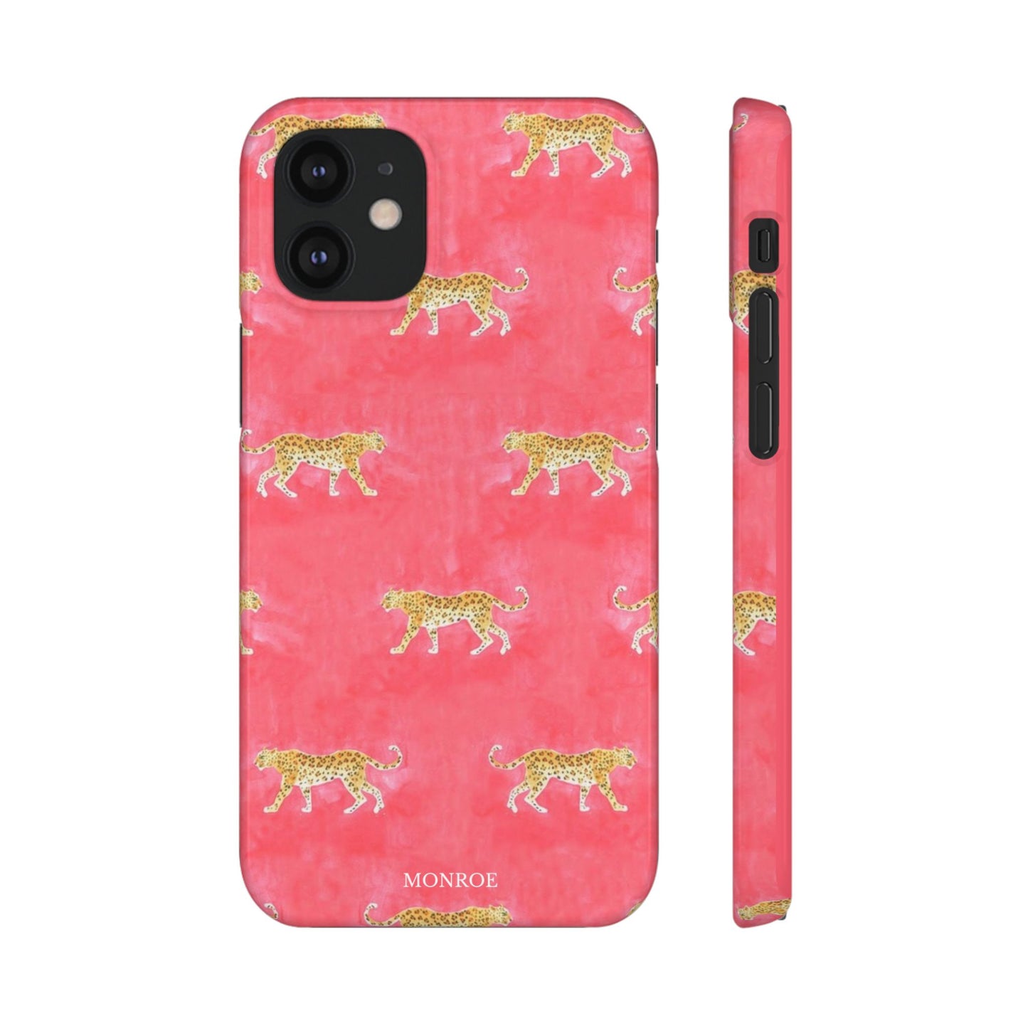 Pink Watercolor Leopard Case