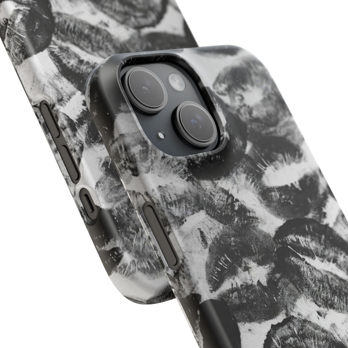 Black & White Kiss Print Case