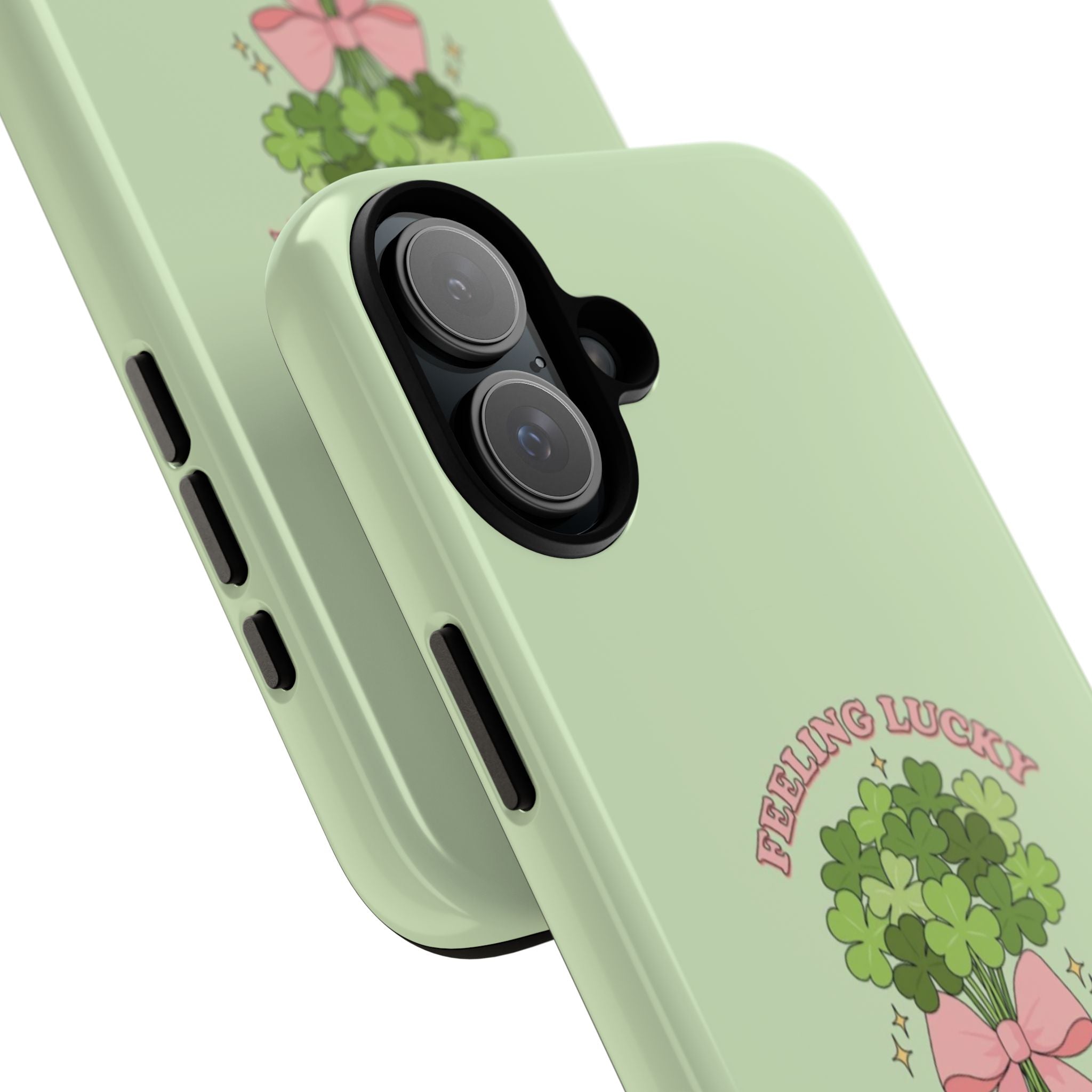 ‘Feeling Lucky' Clover Bouquet Tough Phone Case