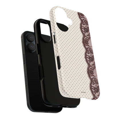 Burgundy Lace Edge Tough Case