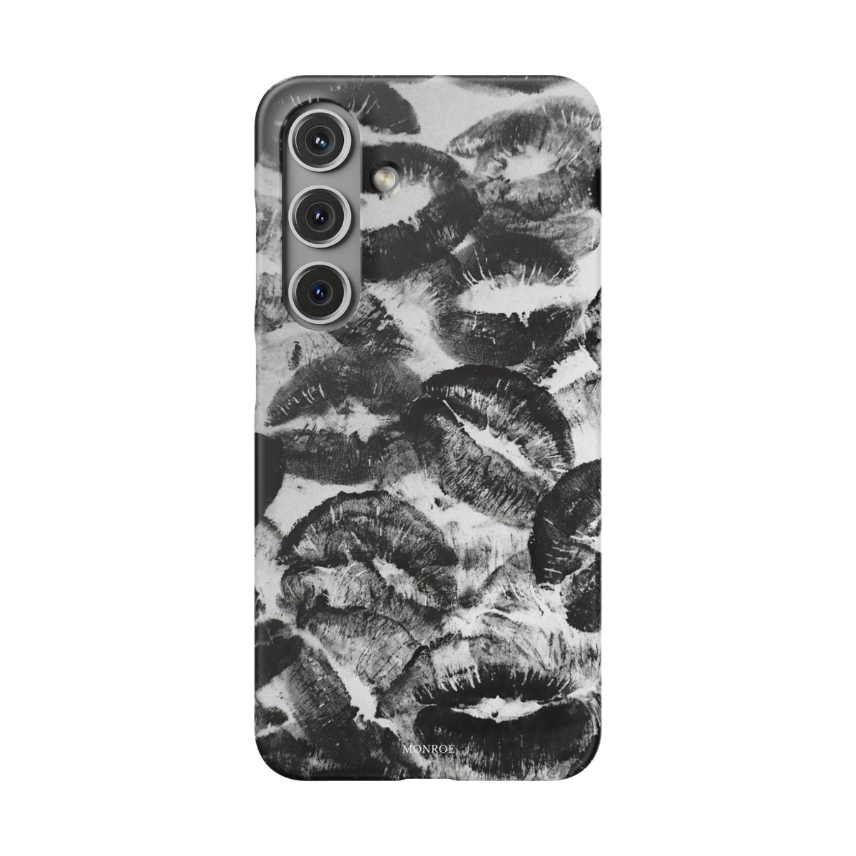 Black & White Kiss Print Case