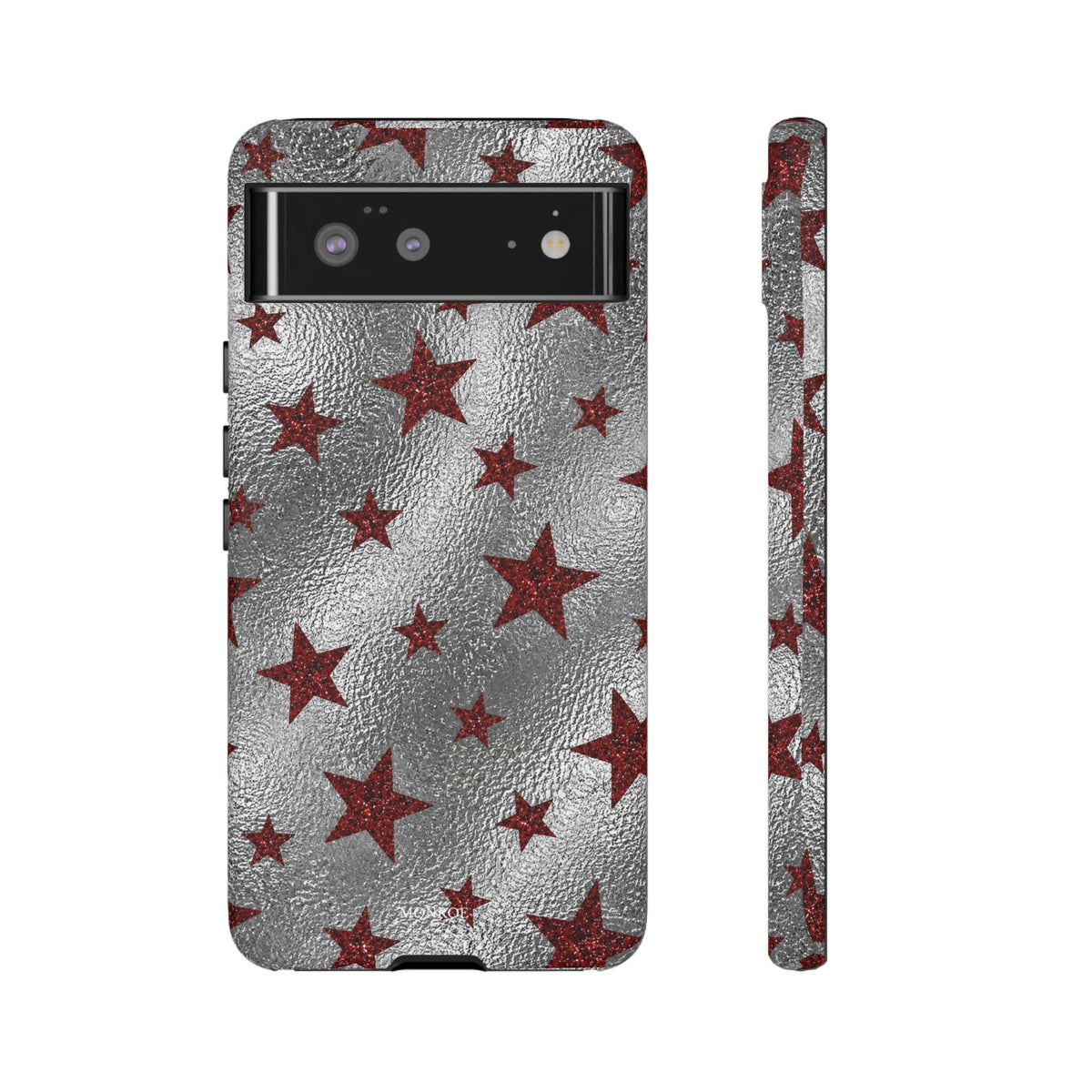 Silver Red Starry Tough Case