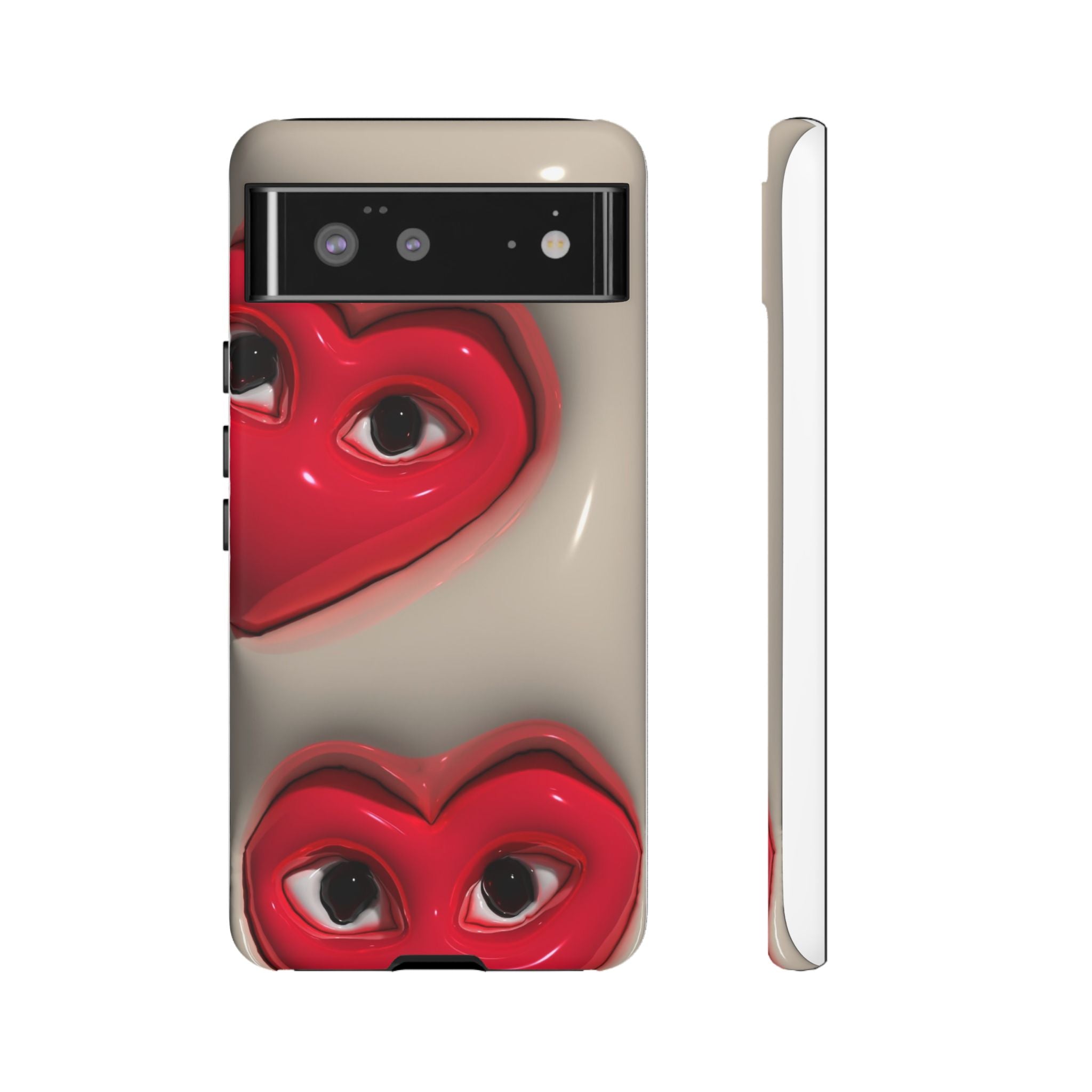 3D Hearts Phone Case