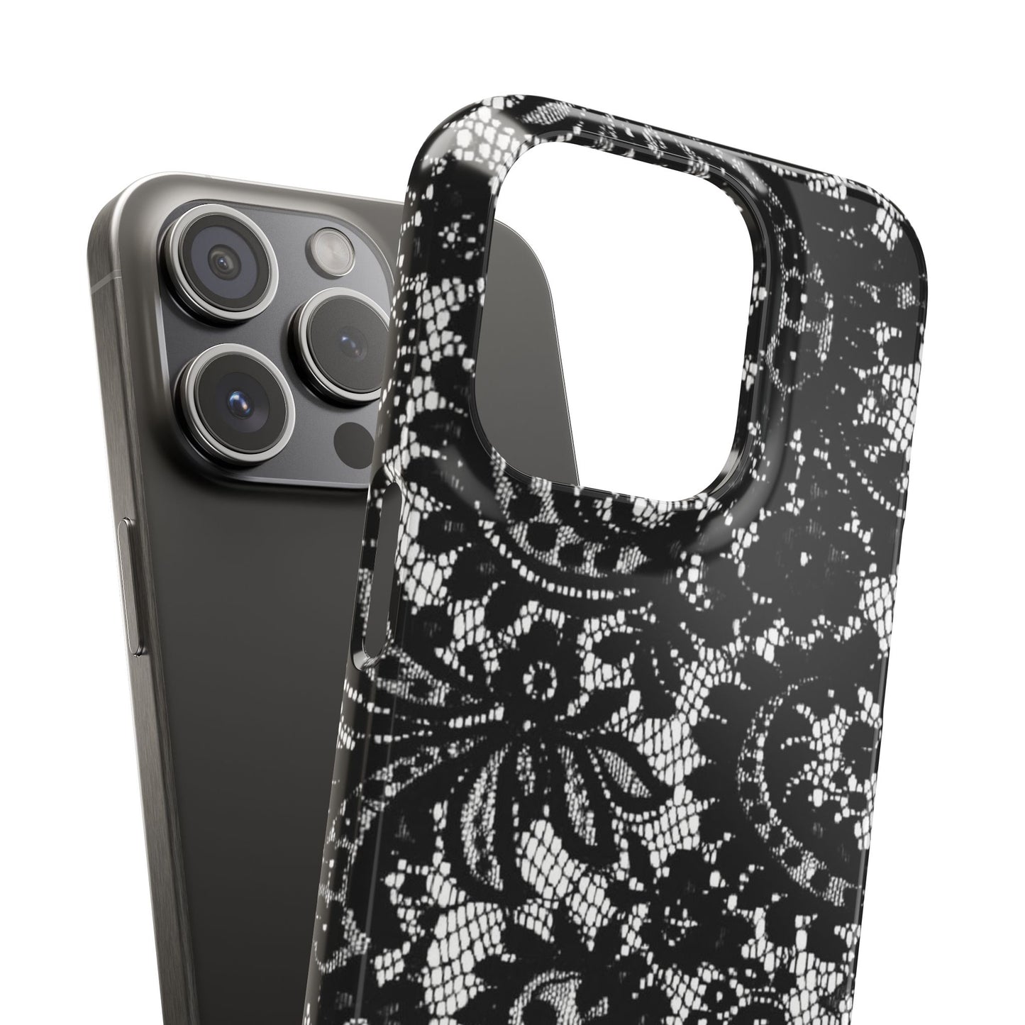 Black Lace Elegant Pattern Case
