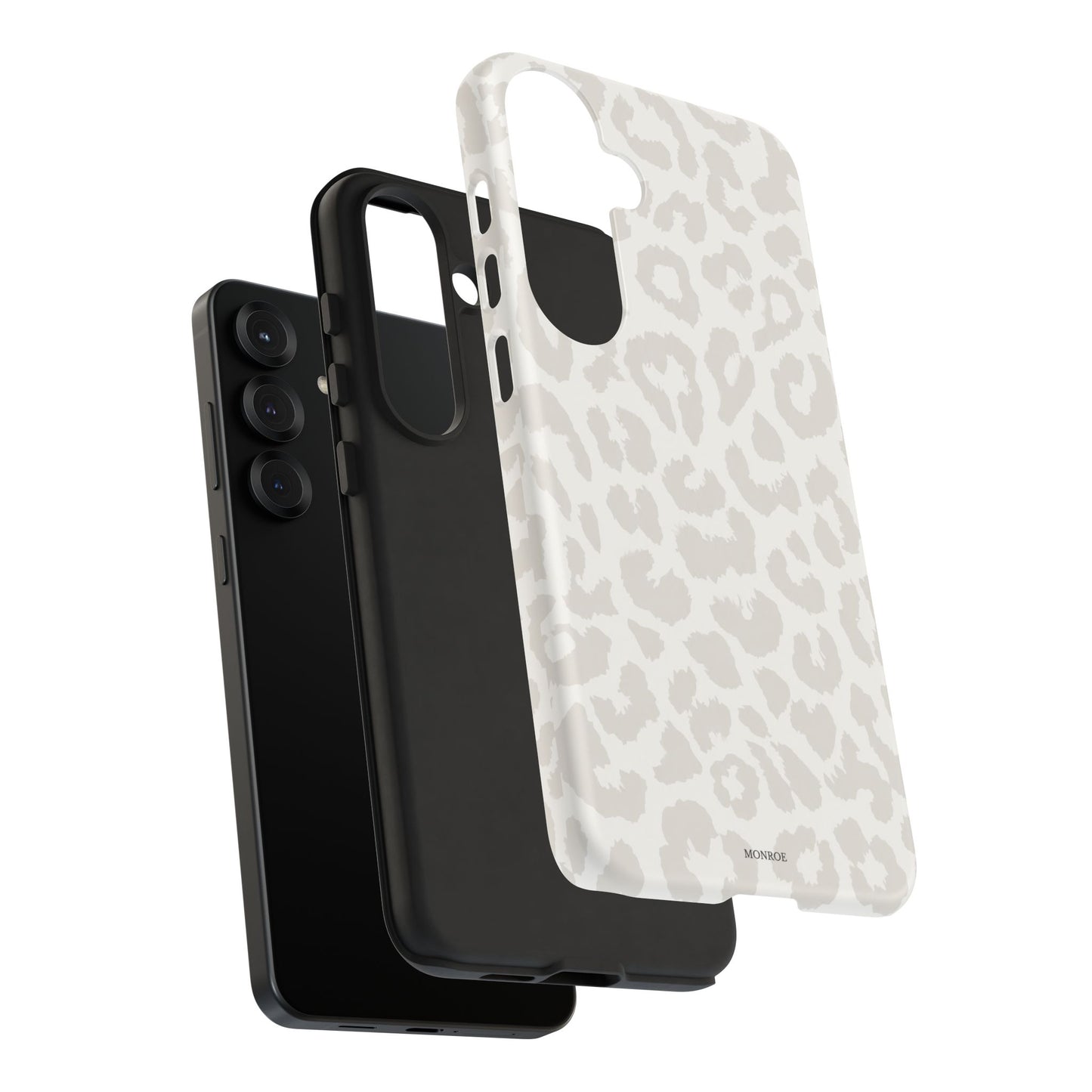 White Leopard Print Tough Case