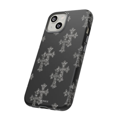 Black Crystal Cross Tough Case