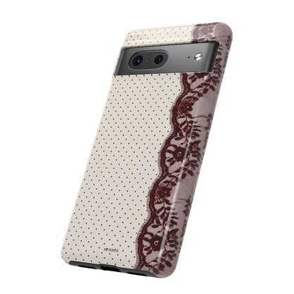 Burgundy Lace Edge Tough Case