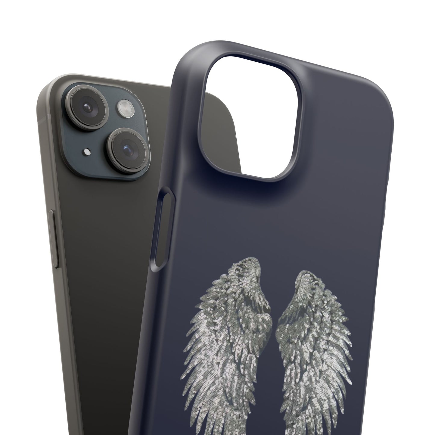 Navy Angel Wings Case