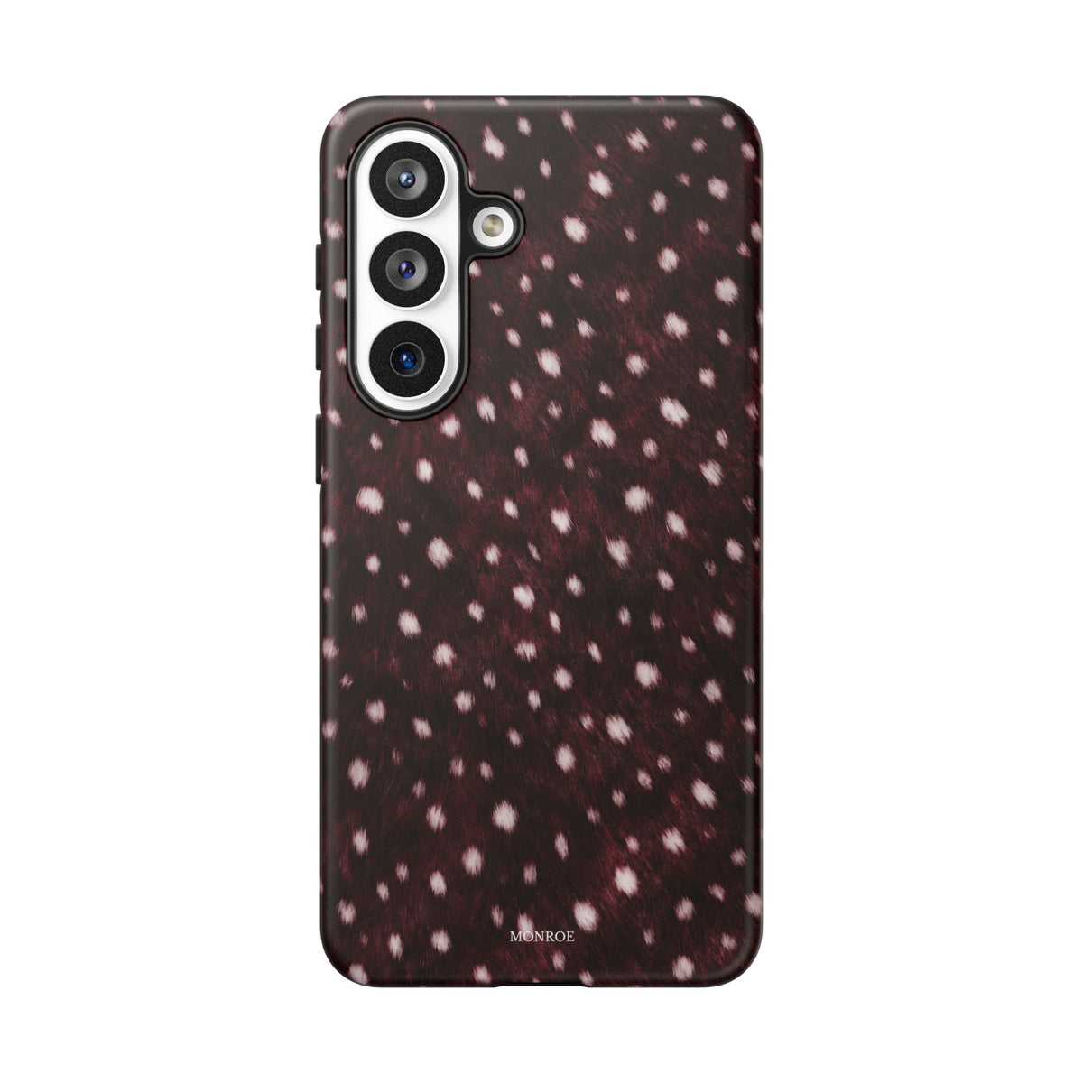 Burgundy Spotted Fur Tough Case