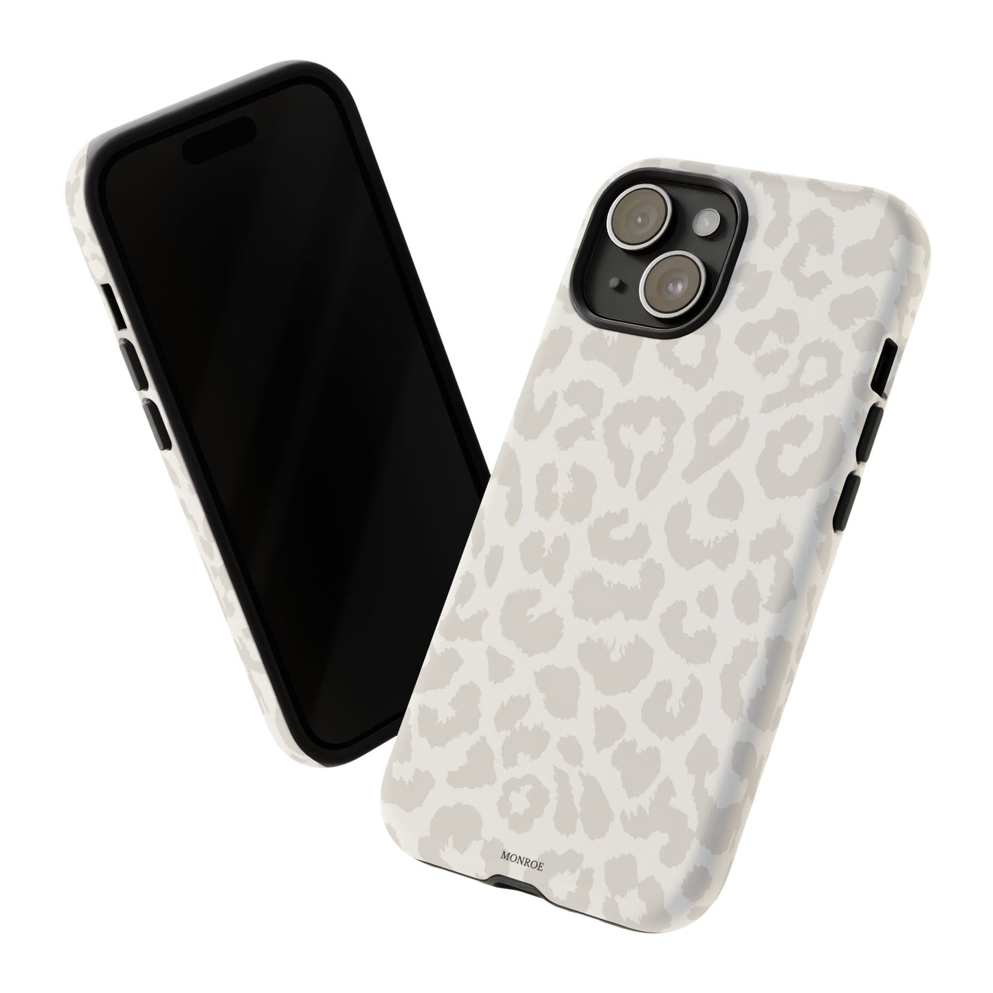 White Leopard Print Tough Case