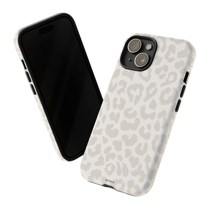 White Leopard Print Tough Case